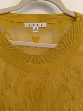 CAbi Golden Yellow Crewneck Sweater